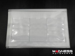 Document Holder - Alfa Romeo Logo - Carbon Fiber Finish